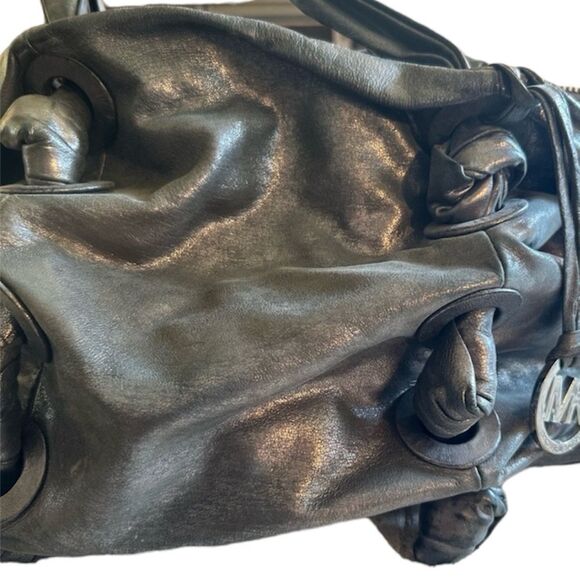 Michael by MK Pewter metallic leather bag - Picture 2 of 3